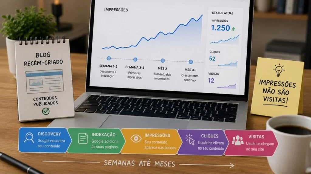 Quanto Tempo Leva para um Blog Novo Receber Visitas do Google?